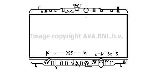 AVA QUALITY COOLING Радиатор, охлаждение двигателя HD2056